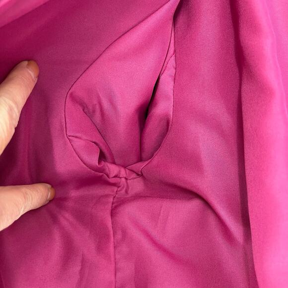 Dark Academia Striped Blazer Size 18 Floral Embroidery - Picture 10 of 16